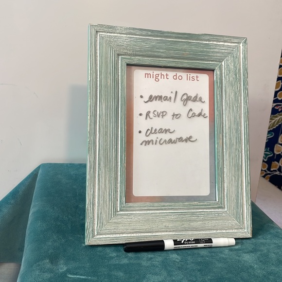 “Might Do” Dry Erase List in Teal Frame - Picture 5 of 5